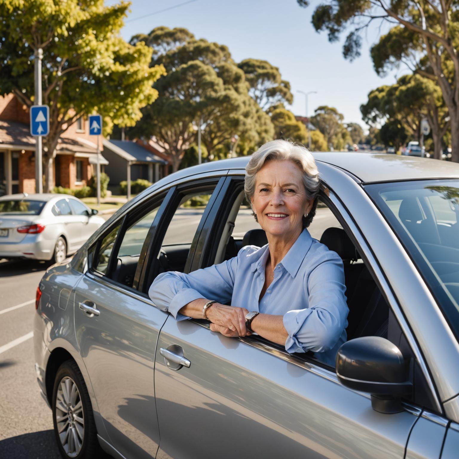 Returning driver rebuilding confidence with a refresher driving lesson